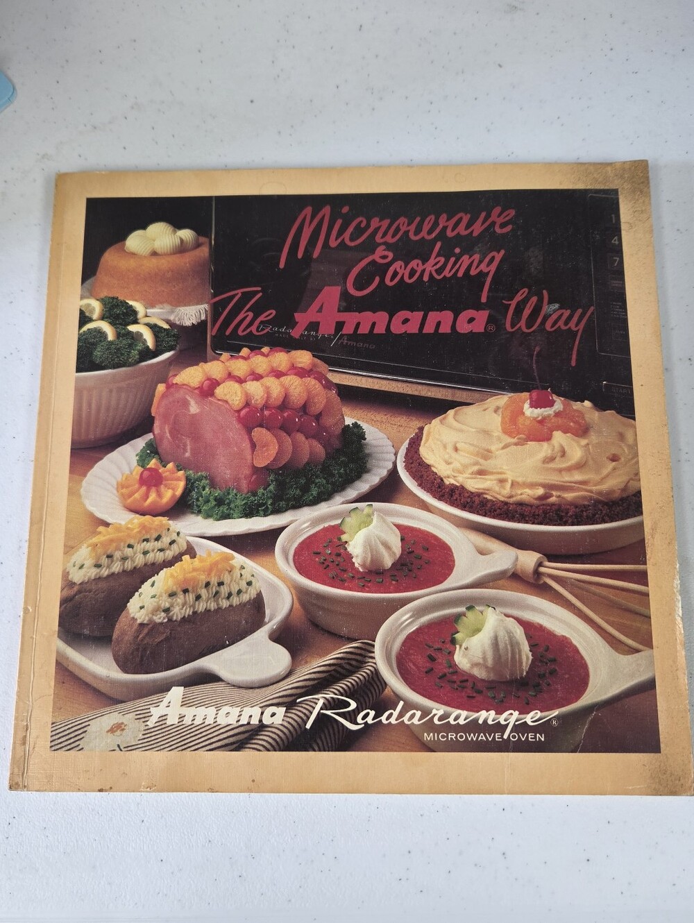 Amiana Microwave Cooking Recipe Book - Orange Cover